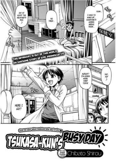 Sucking Dick [Chiba Toshirou] Tsukasa-kun No Tabou Na Ichinichi | Tsukasa-kun's Busy Day (Comic Purumelo 2011-12) [English] {_ragdoll} Stripper