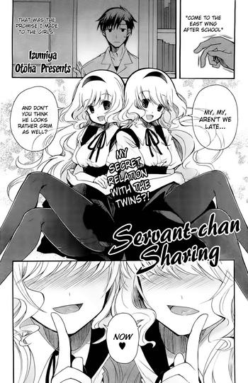 Jerkoff [Izumiya Otoha] Geboku-chan Sharing | Servant-chan Sharing (Comic Hotmilk 2013-09) [English] {The Lusty Lady Project} Oral Sex Porn