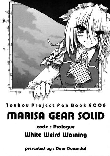 Satin MARISA GEAR SOLID White Weird Warning - Touhou project Chacal