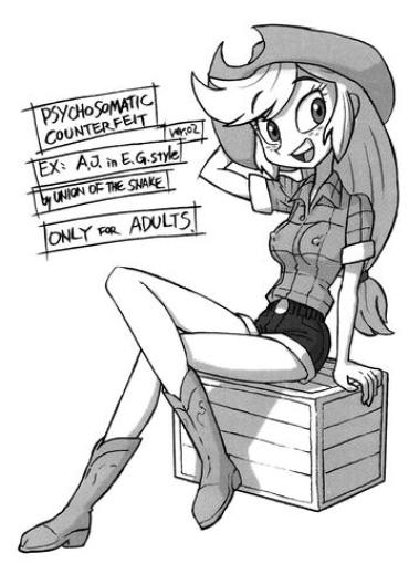 De Quatro Psychosomatic Counterfeit EX: A.J. In E.G. Style- My Little Pony Friendship Is Magic Hentai Mmf
