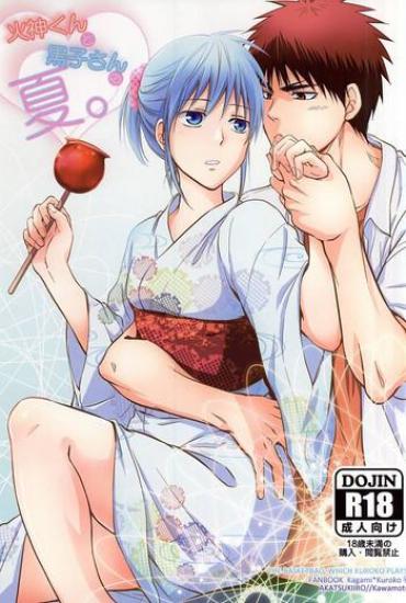 Hot Couple Sex [Akatsukiiro (Kawamoto)] Kagami-kun To Kuroko-san No Natsu. (Kuroko No Basuke)- Kuroko No Basuke Hentai Glory Hole