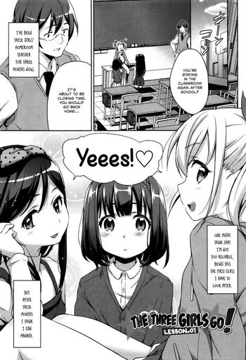 Smalltits Sanbiki ga Yuku! | The Three Girls Go! Ch. 1-3 Sucking Cocks