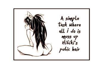 Upskirt Hibiki no Inmou | Hibiki's Pubic Hair - The idolmaster Blackmail