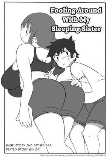 X Fooling Around With My Sleeping Sister- Original Hentai Hogtied