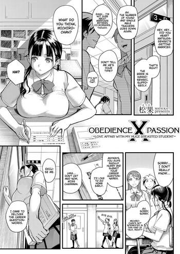 Anime Juujun x Yokujou 〜furinaite wa jibun no kyonyuu seito〜 | Obedience x Passion Gay Bukkake