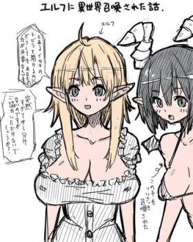 Rimming Elf-san ni Isekai Shoukan Sareta Hanashi Rakugaki Manga - Original Girls Fucking