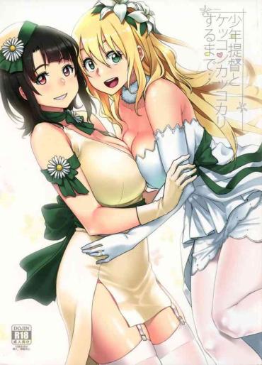 Three Some Shounen Teitoku To Kekkon Kakko Kari Suru Made...- Kantai Collection Hentai Big Tits