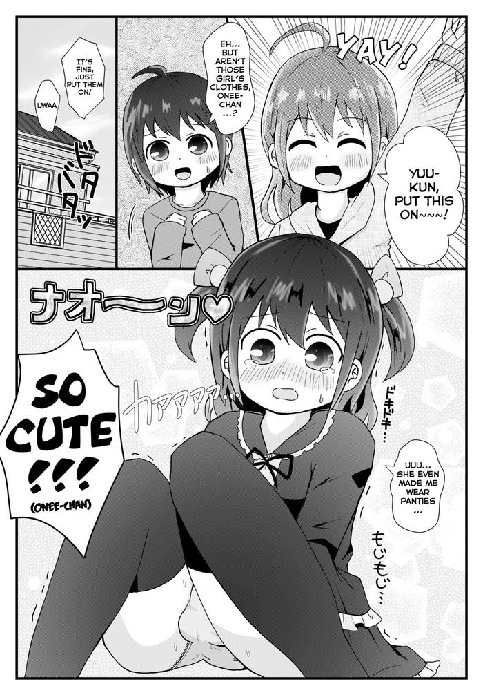 Threesome [Kiba] Onee-chan ni Josou Saserareru Manga | A Manga about Onee-chan Making Me Crossdress [English] [Tabunne Scans] Cocks