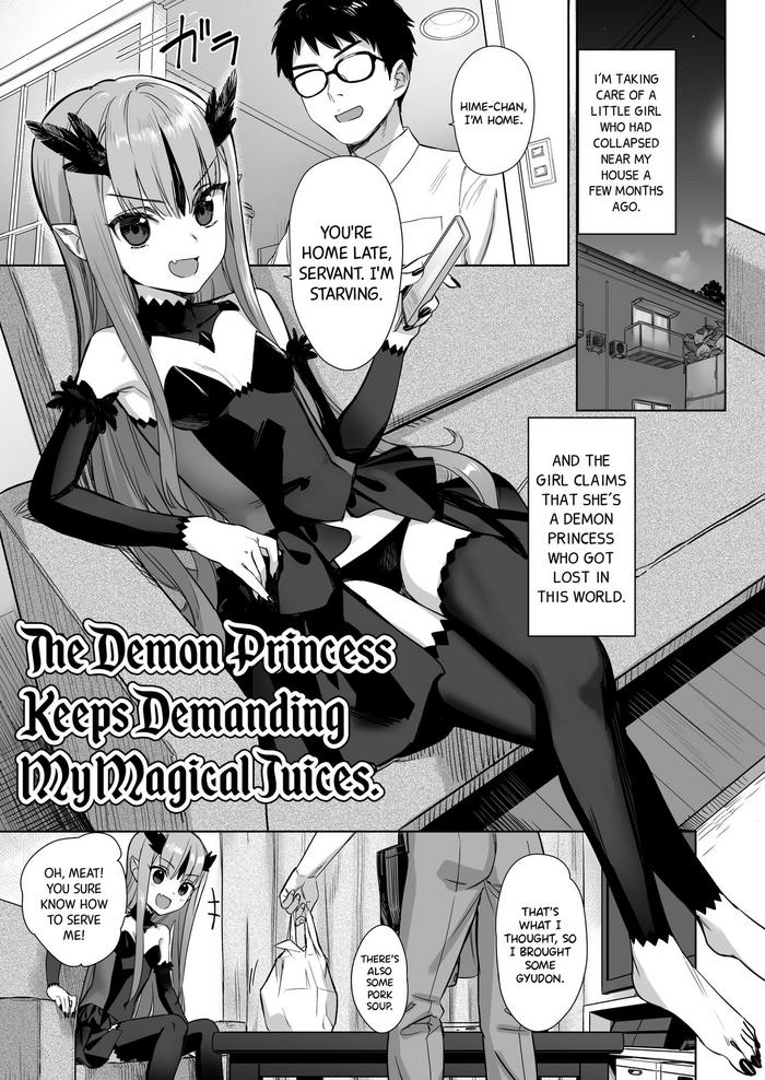 Bigcock Mazoku no Hime ga Ore no Maryokujiru o Matomete Yamenai Ken | The Demon Princess Keeps Demanding My Magical Juices - Original Gay Uncut