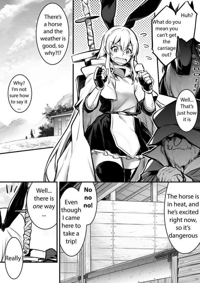 Tranny Porn Adventure-chan Helps The Lustful Horse Cum So He'll Carry Her Away  Bunda