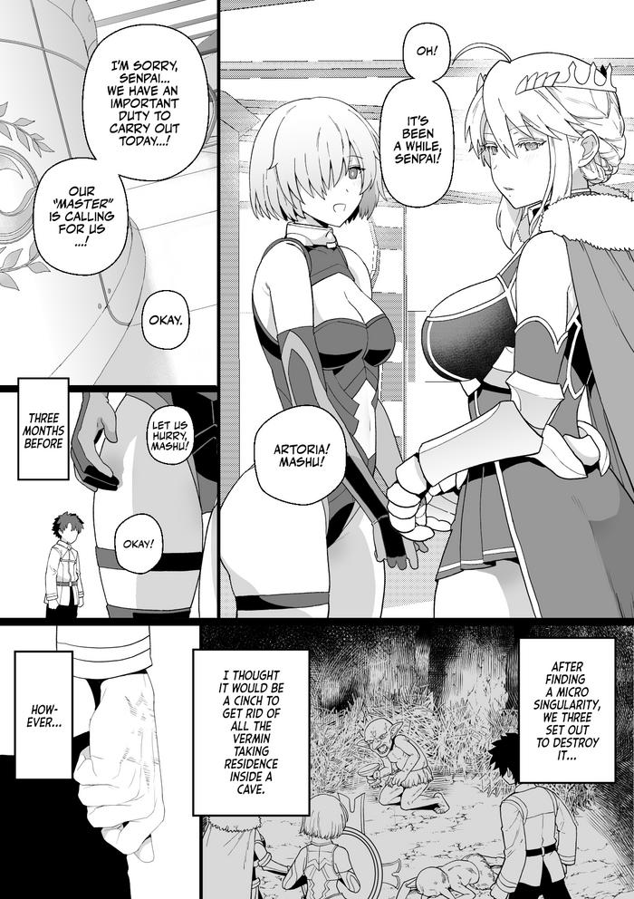 Amature Sex Tapes Artoria to Mash, Goblin Kan Manga | Artoria and Mashu Violated by a Goblin! - Fate grand order Dick