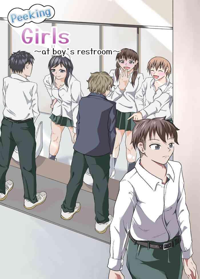 Ballbusting [NippatsuKokuhou (Kaneko Ken)] Nozoki Miru Joshi-tachi ~Danshi Toilet Hen~ | Peeking girls at boy's restroom [English] Women Sucking