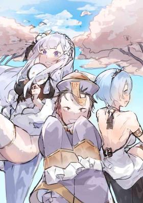 Emilia, Rem and Subaru futanari