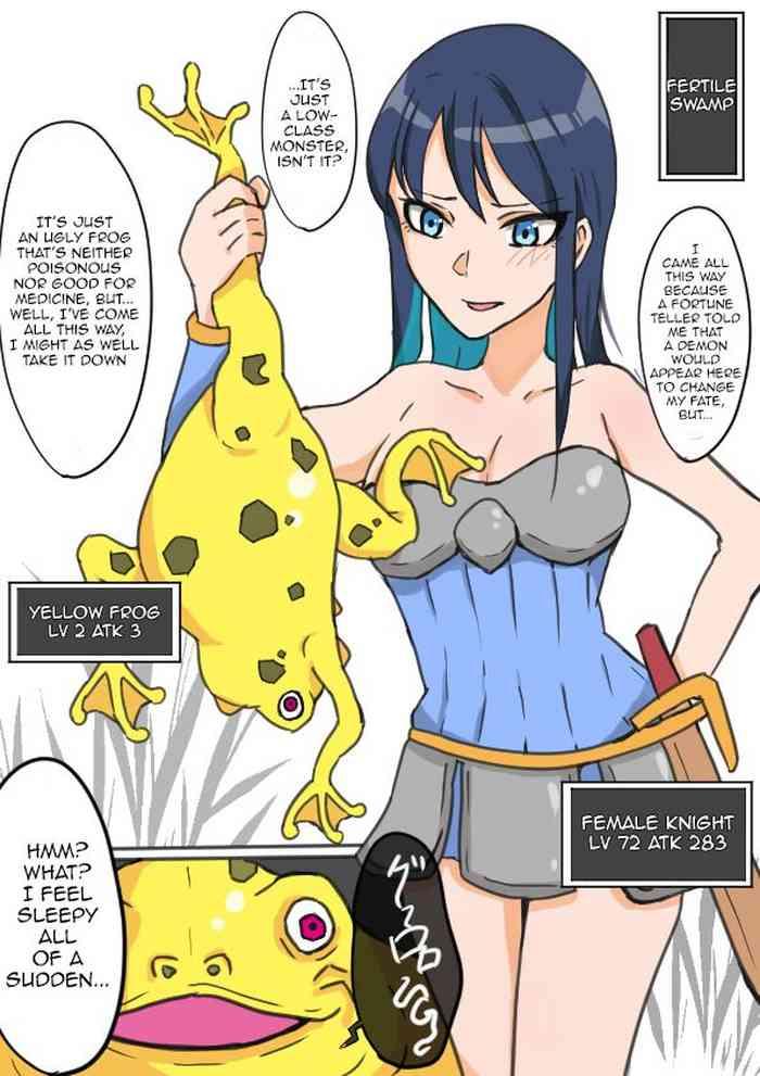 Strip Female Knight and Frog Monster Swap - Original Teenie