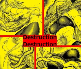 Destruction Destruction ヒロイン首絞め完全敗北