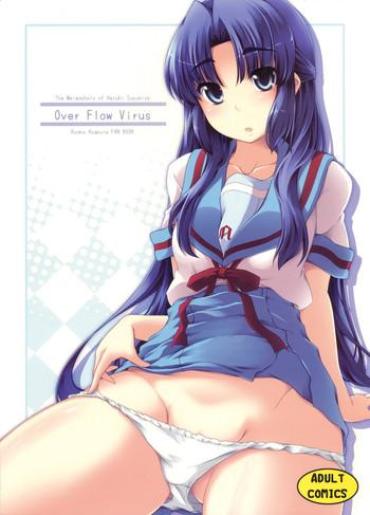 Footjob Over Flow Virus- The melancholy of haruhi suzumiya hentai Lotion