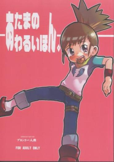 Flagra Atama no Warui Hon.- Digimon tamers hentai Young Men